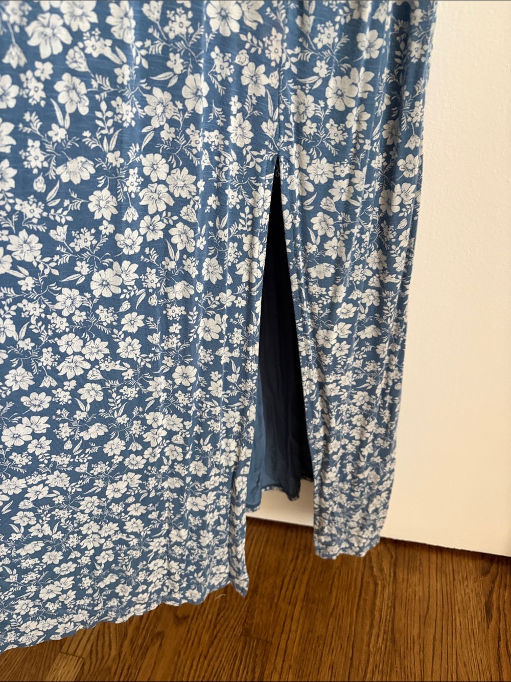Lucky Brand Blue Floral Midi Dress - Picture 4 of 4